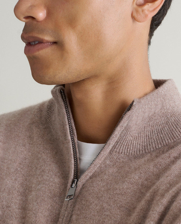 Toast - Men's Finest Cashmere 1/4 Zip Jumper
