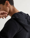 Black - Men's Finest Cashmere Full Zip Hoodie