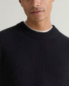 Black - Men's Finest Cashmere Mid-Weight Crew Neck Jumper