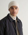 Buttermilk - Men's Cashmere Merino Ribbed Knit Beanie