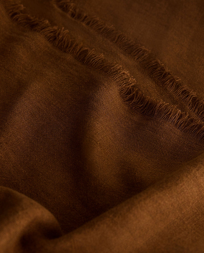 Chestnut - European Flax Linen Throw