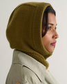 Olive - Women's Cashmere Merino Knitted Hood