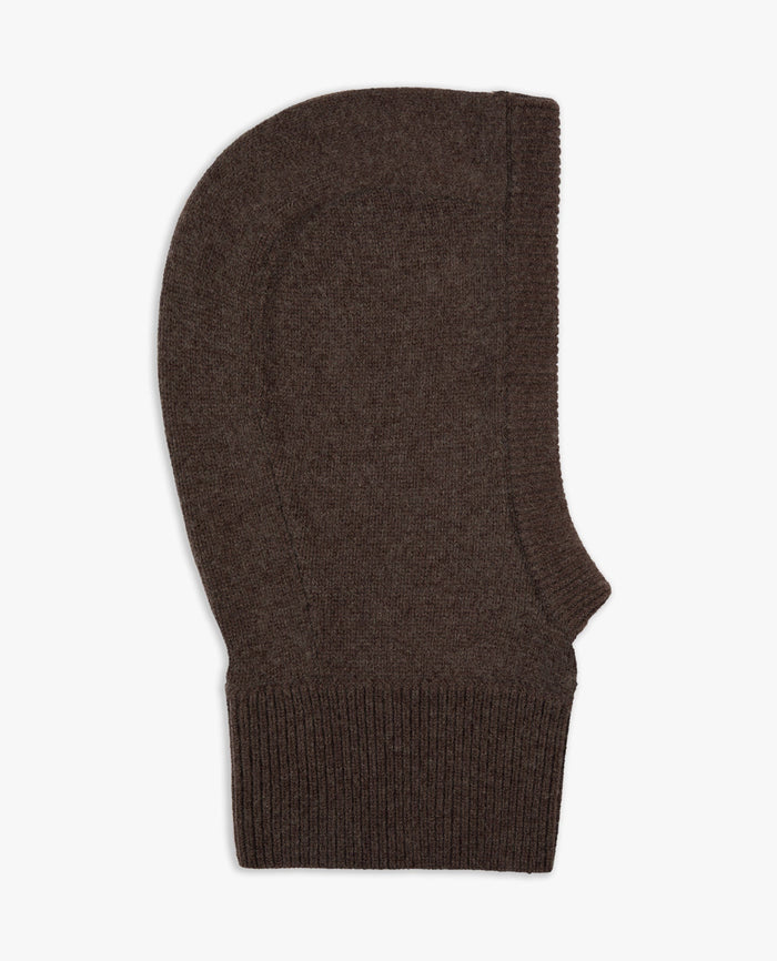 Chocolate - Men's Cashmere Merino Knitted Hood