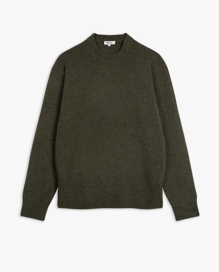 Forest Green - Men's Finest Cashmere Mid-Weight Crew Neck Jumper