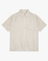 Stone - Men's Short Sleeved Organic Linen Shirt