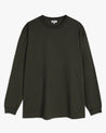 Forest Green - Men's Relaxed Long Sleeve Cotton T-shirt