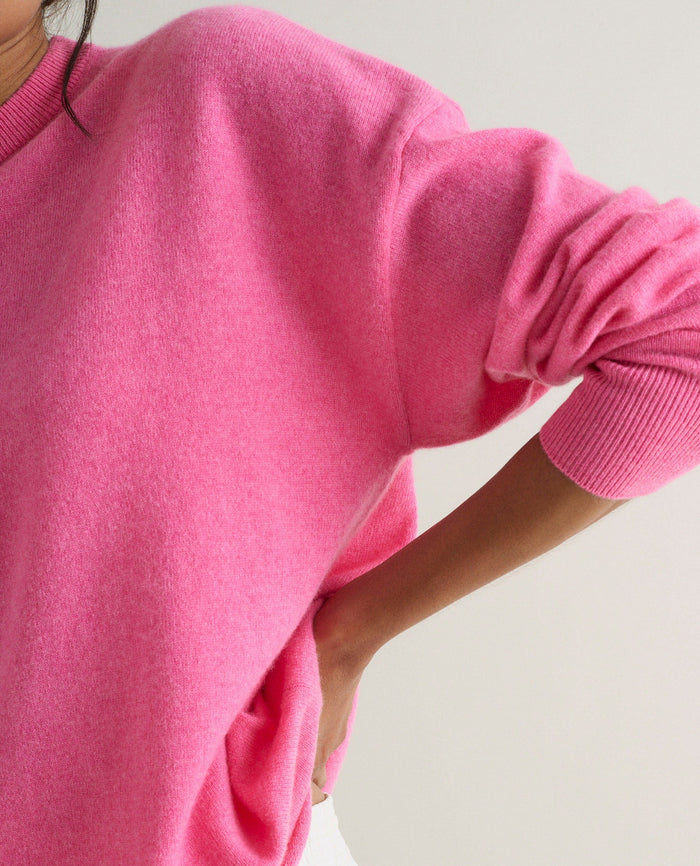 Pink - Women's Finest Cashmere Sweatshirt