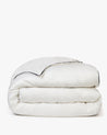 White Navy Piping - The Soft & Smooth Luxury Duvet Cover