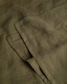 Olive - Relaxed & Refined Linen Flat Sheet