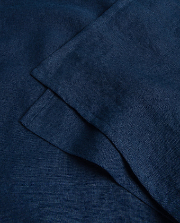 Indigo - Relaxed & Refined Linen Flat Sheet