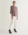 Bitter Chocolate - Women's Drop Shoulder Easy-Silk Top