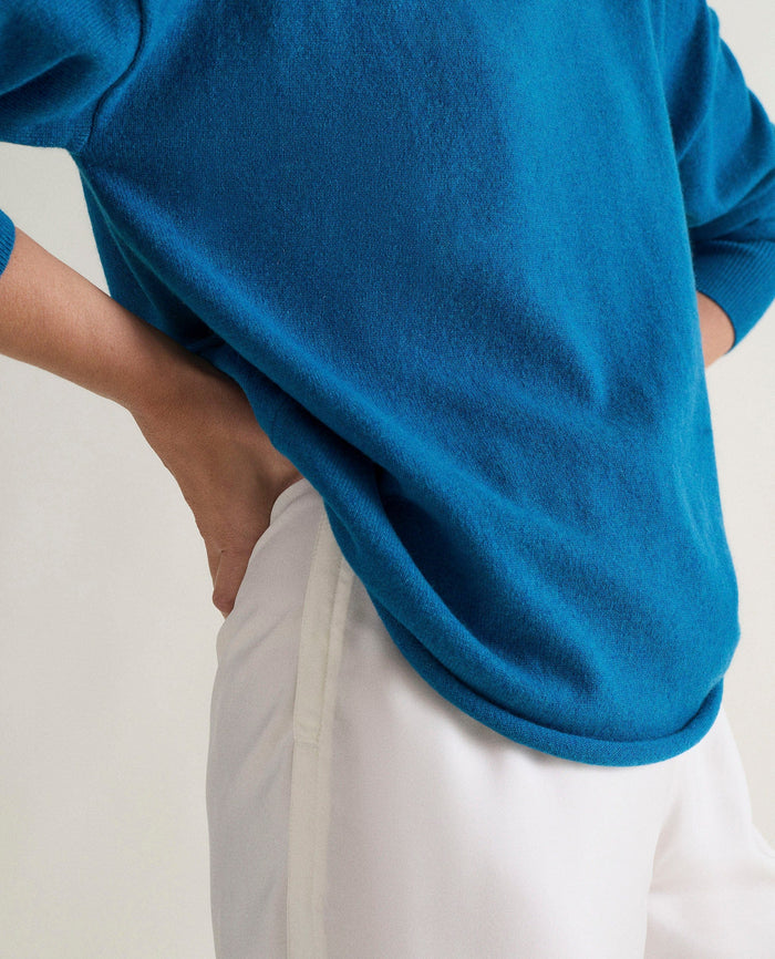 Viridian Blue - Women's Finest Cashmere Sweatshirt