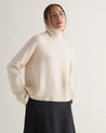 Buttermilk - Women's Cashmere Merino High Neck Jumper