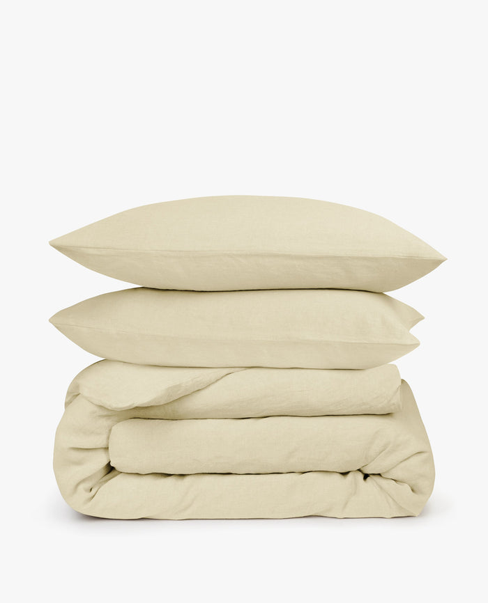 Celery - Relaxed & Refined Linen Duvet Set