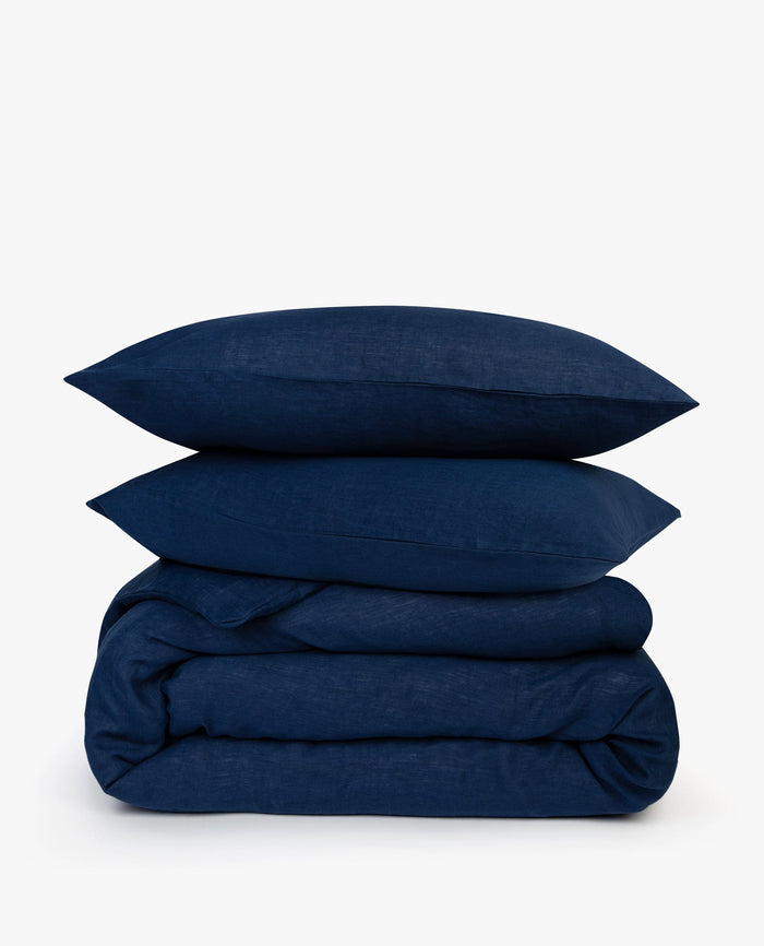 Indigo - Relaxed & Refined Linen Duvet Set