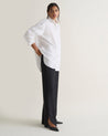 White - Women's Organic Cotton Poplin Shirt