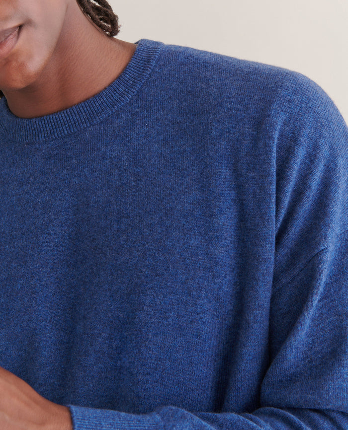 Ocean Blue - Men's Finest Cashmere Sweatshirt