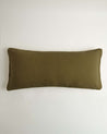 Seaweed - House of Grey Organic Cotton Muslin Lumbar Cushion Cover