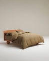Olive - Relaxed & Refined Linen Duvet Cover