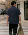 Navy - Men's Cotton Camp Collar Shirt