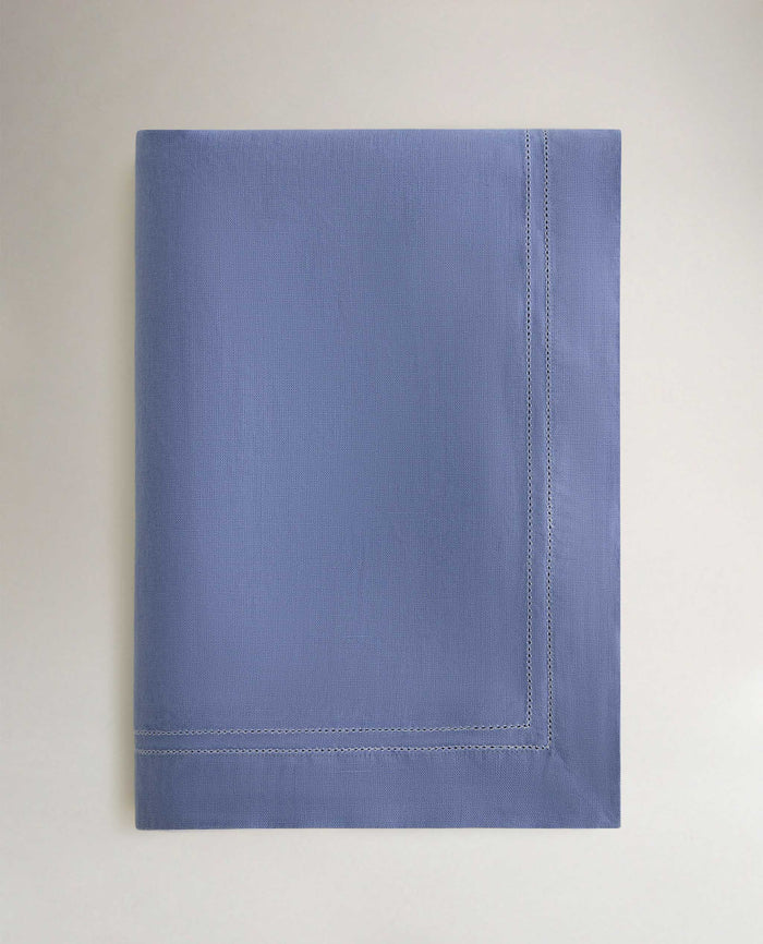 Denim Blue - Linen Picotting Table Cloth