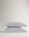 Blue Ticking Stripe - The Crisp & Cool Organic Luxury Oxford Pillowcase Set