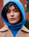 Rising Blue - Women's Cashmere Merino Knitted Hood