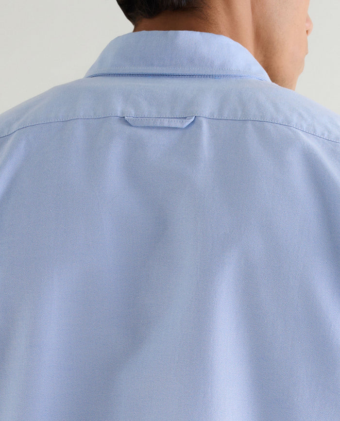 Light Blue - Men's Cotton Oxford Shirt
