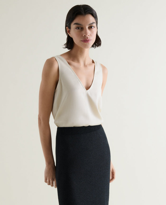 Alabaster - Women's Easy-Silk Sleeveless Top