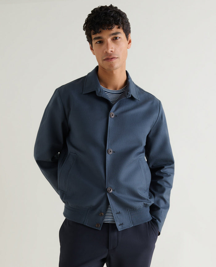 Mood Indigo - Men's French Linen Bomber Jacket