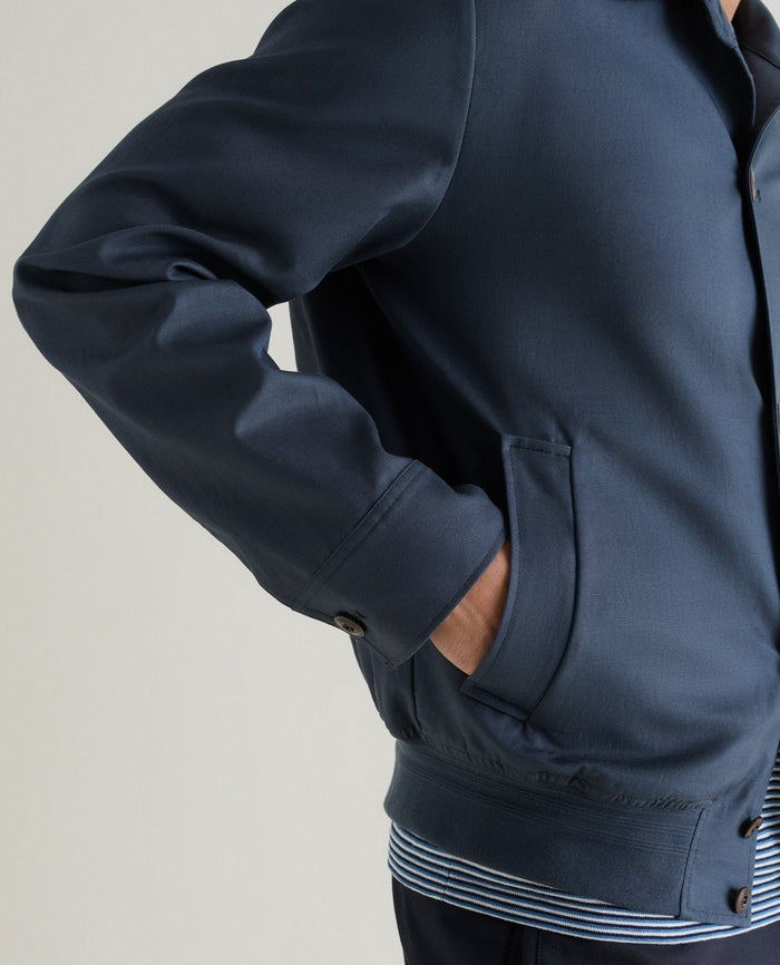 Mood Indigo - Men's French Linen Bomber Jacket