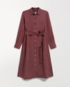 Smoky Lilac - Women's Future-Linen Shirt Dress