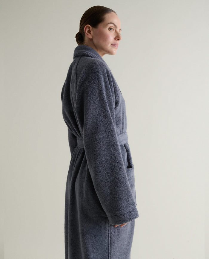 Grey - Women's Terry Bathrobe