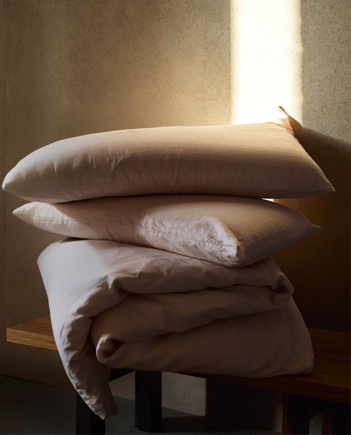 Bruised Peach - House of Grey European Flax™ Linen Duvet Set