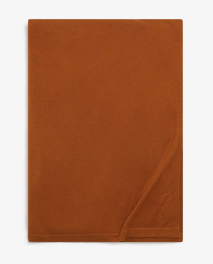 Rust - Oversized Silk-Cashmere Wrap