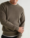 Herb - Men's Waffle Fisherman Crew Neck Jumper