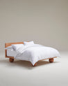 White Navy Piping - The Soft & Smooth Cotton Duvet Set