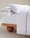 White Navy Piping - The Crisp & Cool Organic Luxury Pillowcase Set