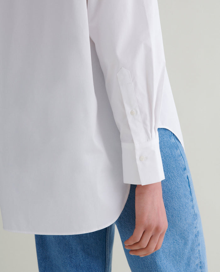 White - Women's Organic Cotton Poplin Shirt